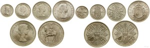 Spojené kráľovstvo, sada 11 mincí, 1953-1967