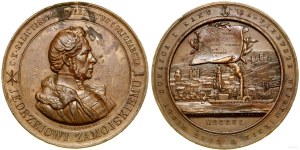 Pologne, médaille commémorant Jędrzej Zamojski, 1850