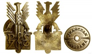 Polonia, distintivo in bronzo dell'Unione dei gruppi di canto polacchi, dopo il 1924