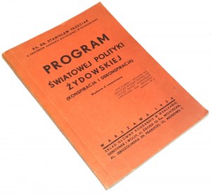 TRZECIAK- PROGRAM OF WORLD JEWISH POLITICS ed.1936