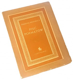RÓŻEWICZ-FIVE POEMS, 1st ed.