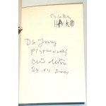 MILOSZ - HAIKU Widmung des Autors