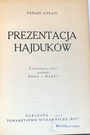 ISTRATI - PREZENTACJA HAJDUKÓW skóra