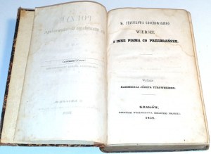 TUROWSKI- POEZYE KS. STANISŁAWA GROCHOWSKIEGO vol. 1-2 éd. 1859