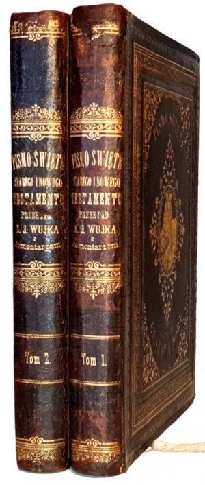 LA SANTA SCRIPTURA dell'Antico e del Nuovo Testamento. Ozdobione 230 illustrazionie Gustaw Doré. T. 1-2. Varsavia 1896-1890