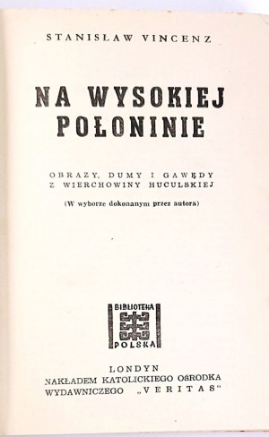 VINCENZ - NA WYSOKIEJ POŁONINIE