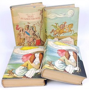 DUMAS - LA TRILOGIE DES TROIS MUSZKIETERS éd. 1957-9 illustrations de Skarżyński