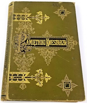 CHODŹKO- PAMIĘTNIKI KWESTARZA engraviny Andriolli wyd. 1901 binding Olszeniak