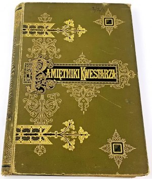 CHODŹKO- PAMIĘTNIKI KWESTARZA rytiny Andriolli wyd. 1901 vazba Olszeniak