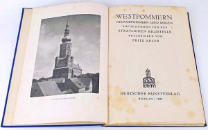 ADLER - WESTPOMMERN, NEUVORPOMMERN UND RÜGEN vyd. 1927