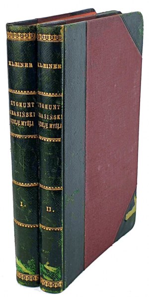 KLEINER- ZYGMUNT KRASIŃSKI Storia del pensiero 2t. 1912 COPERTINA