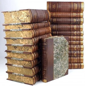 DICKENS - WORKS [collection in half leather binding, set in 21 volumes].