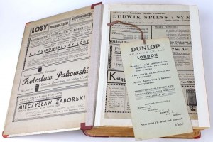 ADDRESS BOOK OF THE CITY OF LODZ AND THE WOJEWÓDZTWA ŁÓDZKIEGO Yearbook 1937-1939