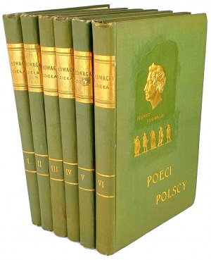 SŁOWACKI- DZIEŁA- DZIEŁA vol.1-6 édition illustrée publiée en 1909, un bel exemplaire.