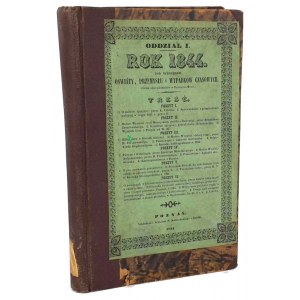 ROK 1844 z hlediska vzdělání, průmyslu a dočasných nehod I-VI