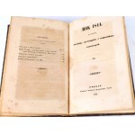 ROK 1844 z hlediska vzdělání, průmyslu a dočasných nehod I-VI
