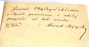 UJEJSKI- POEZJE Leipzig 1866 vol.1-2 COUVERTURE DE L'ÉDITEUR. Dédicace de l'auteur