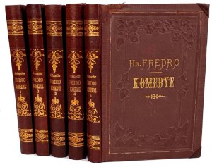 FREDRO- COMEDYE vols. 1-5 complete edition 1871