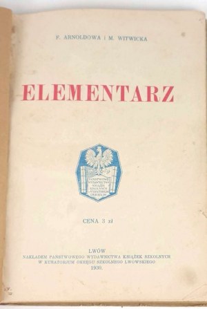ARNOLDOWA, WITWICKA- ELEMENTARZ 1930