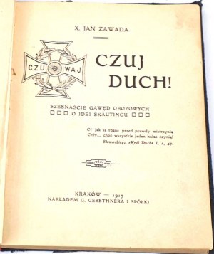 ZAWADA- FEEL THE SPIRIT Sechzehn Lagererzählungen über die Idee der Pfadfinderei 1917