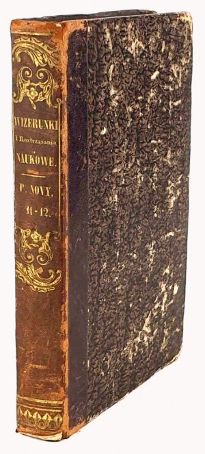 WIZERUNKI I ROZTRSANIA NAUKOWE vol.11-12, Vilnius 1836; First printing of a dissertation by Jozef Kraszewski