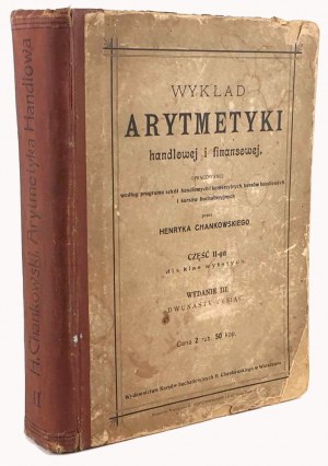 CHANKOWSKI - WYKŁAD ARYTMETYKI HANDLOWEJ I FINANSOWEJ cz.II