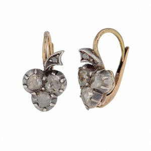 Earrings with clover motif, Austria, Vienna, late 19th century.