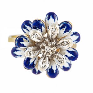 Ring in the form of a flower, 2nd half of the 20th century.
