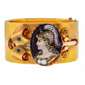 Bracelet with Greek goddess motif, mid-19th century, Biedermeier