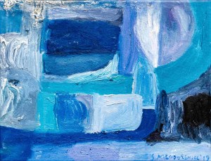 Stanislaw Mlodożeniec, untitled (cobalt abstraction), 2019