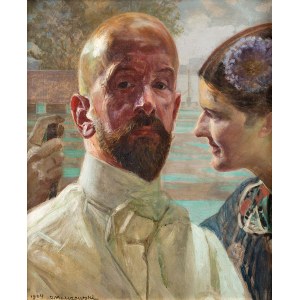 Jacek Malczewski, Autoportret alegoryczny, 1914