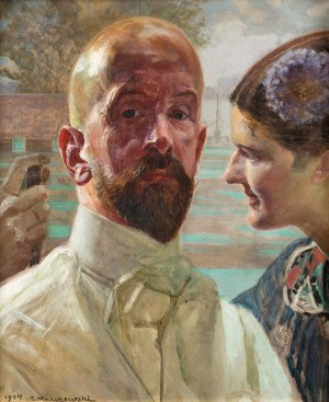 Jacek Malczewski, Autoportret alegoryczny, 1914