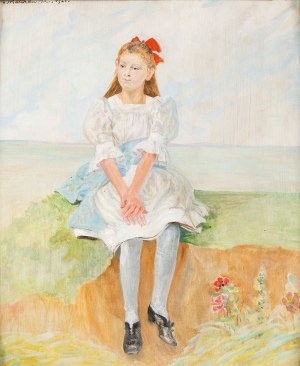 Jacek Malczewski, Portret dziewczynki, 1921