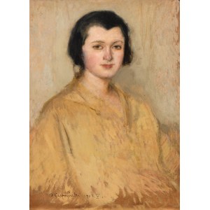 Alfons Karpiński, Portret młodej kobiety, 1923