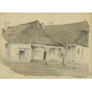 Jozef BRANDT (1841-1915), View of wooden architecture, ca. 1875