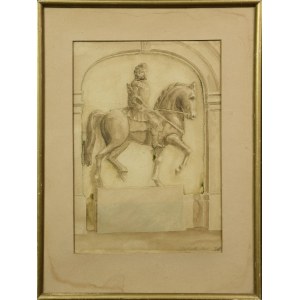 Malarz nieokreślony, XX w., Pomnik konny, 1924