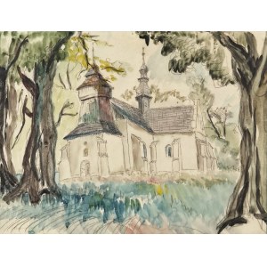Stefan MROŻEWSKI (1894-1975), Kirche in Oksa, 1932