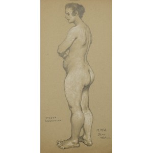 Marian WAWRZENIECKI (1863-1943), Nude sideways, 1923