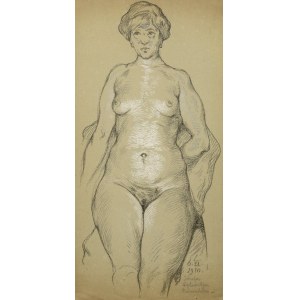 Marian WAWRZENIECKI (1863-1943), Akt im Schneidersitz, 1910