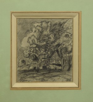 Wilhelm [WILK] WYRWIŃSKI (1887-1918), Paesaggio con alberi