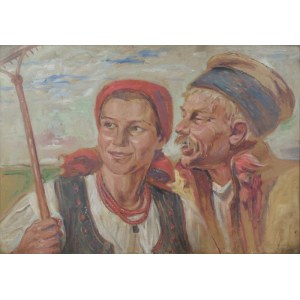 Wincenty WODZINOWSKI (1866-1940), Rural couple, 1936