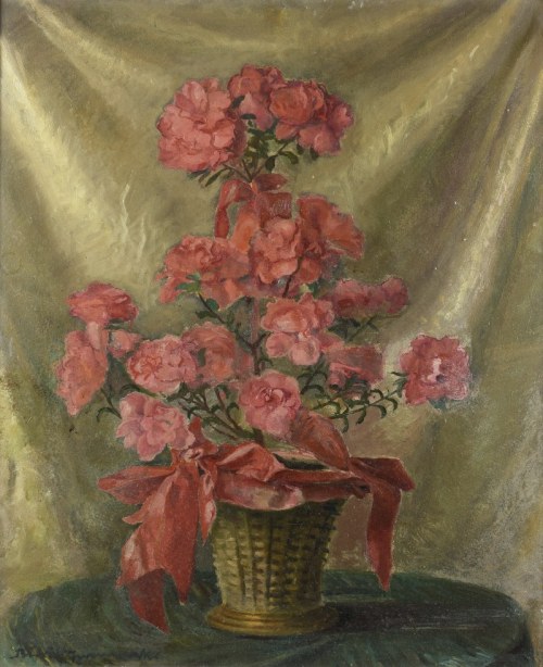Błażej IWANOWSKI (1889-1966), Kwiaty w koszu