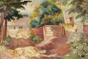 Stanisław PACIOREK (1889-1952), Straße durch das Dorf [Zaścianek], 1932