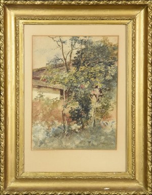 Antoni KOZAKIEWICZ (1841-1929), Fragment de jardin