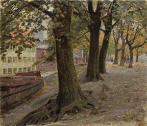 Christian F. BECK (1876-1954), Dans le parc, 1911