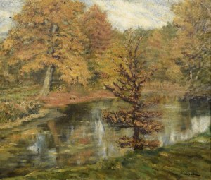Tadeusz KORPAL (1889-1977), Larch over water
