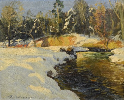 Artur WASNER (1887-1939), Pejzaż zimowy