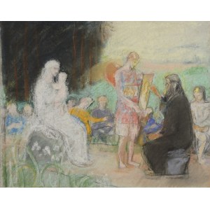 Józef UNIERZYSKI (1863-1948), artista al lavoro