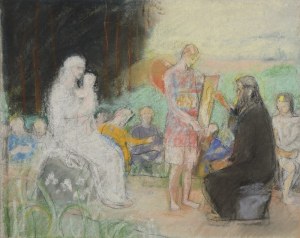 Józef UNIERZYSKI (1863-1948), Künstler bei der Arbeit