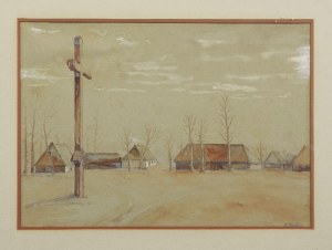 Albert George RIEKER (1889-1959), Paysage de la région de Skierniewice